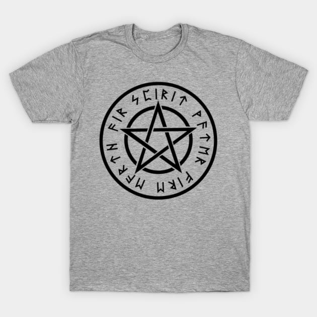 Pentagram Five Elements T-Shirt by frostieae